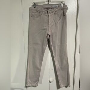 AG Adriano Goldschmied Women's Cigarette Leg Jeans - Light Gray